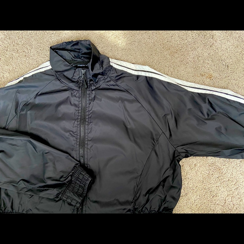 Cropped Zip-Up Windbreaker🤍